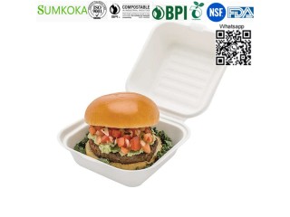 6 inches Clamshell box disposable clamshell box hamburger box